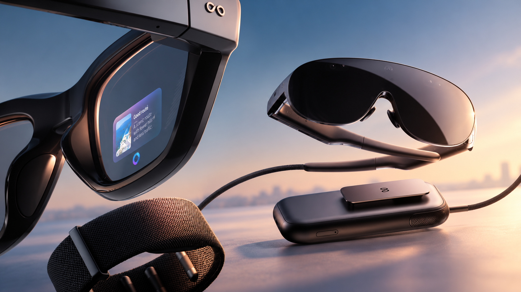 Meta Ray-Ban Display and Meta VR Glasses